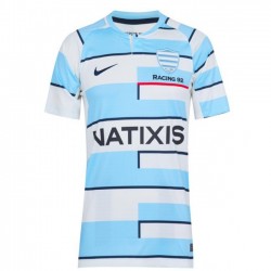 Camisola Racing 92 Rugby Equipamento Primeiro 2021-2022 Manga Curta